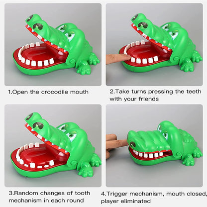 Kidology Crocodile Teeth Toys for Kids | Crocodile Biting Finger Games Toddlers Toy | Educational Learning Preschool Toy Dentist Games with Sounds Funny Crocodile Alligator Chomp Game