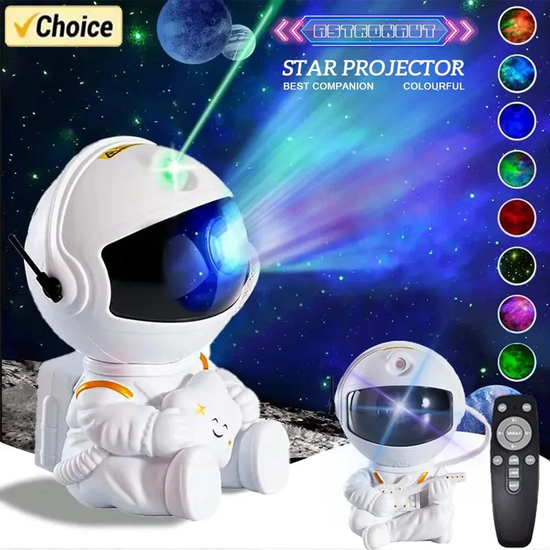 Star Projector Galaxy Night Light Astronaut Space Projector