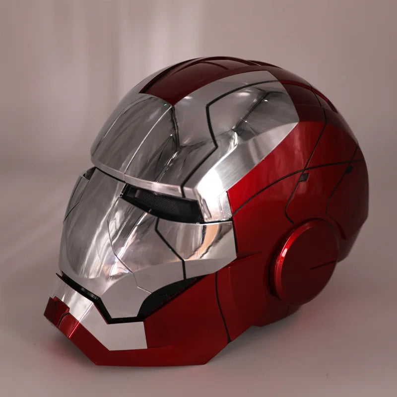 New AutoKing 1:1 Mk5 Iron Man Helmet Cosplay Voice Control Eyes with Light Model Toys for Adult Electric Wearable Christmas Gift